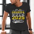 Proud Grandpa Of a 2025 Senior Graduate Graduation Men's V-Neck T-Shirt