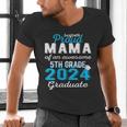 Proud Mama Of 5th Grade Graduate 2024 Elementary Graduation Men's V-Neck T-Shirt