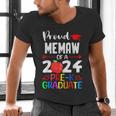 Proud MEMAW Of 2024 Pre-K Graduation Graduate Senior 2024 Men's V-Neck T-Shirt