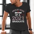 Proud Mom Of A 2021 Graduate Leopard Print Graduation Mama Men's V-Neck T-Shirt