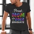 Proud Mom Of a 2022 Graduate Matching Tie Dye Graduation Men's V-Neck T-Shirt