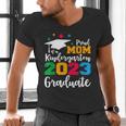 Proud Mom Of A 2023 Graduate Senior 2023 Graduation 23 Men's V-Neck T-Shirt
