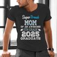 Proud MOM Of A 8th Grade Graduate 2025 Elementary Graduation Men's V-Neck T-Shirt