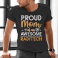 Proud Mom Of An Awesome Rad Tech Graduation Matching Family Men's V-Neck T-Shirt