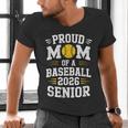 Proud Mom Of Baseball Senior 2026 Graduation Men's V-Neck T-Shirt