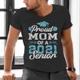 Proud Mom Of a Class Of 2021 Senior Graduate Graduation Men's V-Neck T-Shirt