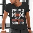 Proud Mom Of a Football Senior 2026 Graduation Gifts Men's V-Neck T-Shirt