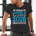 Proud Myself Of A Class Of 2026 Graduate Senior Graduation Men's V-Neck T-Shirt