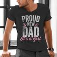 Proud New Dad It's A Girl Father To Be Soon To Be Dad Men's V-Neck T-Shirt