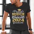 Proud Niece Of 5th Grade Graduate 2024 Elementary Graduation Men's V-Neck T-Shirt