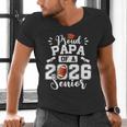 Proud Papa Of A 2026 Senior Football Graduation Dad Men's V-Neck T-Shirt