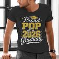 Proud Pop Of A 2026 Graduate Class Of 2026 Graduation Men's V-Neck T-Shirt