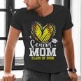 Proud Senior Mom Class Of 2026 Softball Graduation Heart Men's V-Neck T-Shirt