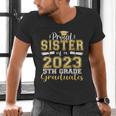 Proud Sister Of 5th Grade Graduate 2023 Family Graduation Men's V-Neck T-Shirt