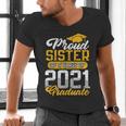 Proud Sister Of a Class Of 2021 Graduate Senior Graduation Men's V-Neck T-Shirt