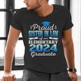 Proud Sister In Law Of 5th Grade Graduate 2024 Graduation Men's V-Neck T-Shirt