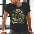 Proud Step Sister Of Two 2024 Graduate Class 2024 Graduation Men's V-Neck T-Shirt