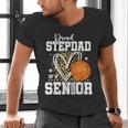 Proud Stepdad Of A 2026 Senior Basketball Graduation Leopard Men's V-Neck T-Shirt