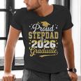 Proud Stepdad Of a Class Of 2026 Graduate Senior Graduation Men's V-Neck T-Shirt