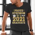 Proud Stepmom Of a 2021 Graduate School Graduation Party Men's V-Neck T-Shirt