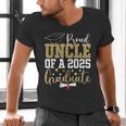 Proud Uncle Of A 2025 Graduate Uncle Graduation 2025 Men's V-Neck T-Shirt