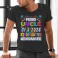 Proud UNCLE Of a 2025 Kindergarten Graduate Graduation Men's V-Neck T-Shirt