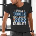 Proud Uncle Of A Class Of 2022 Graduate 22 Senior Graduation Men's V-Neck T-Shirt