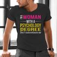 Psychology Degree Major Graduation 2024 Psychologist PsyD Men's V-Neck T-Shirt