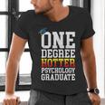 Psychology Graduation Shirt Hotter By One Degree University Men's V-Neck T-Shirt