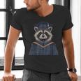 Raccoon Graduation Men's V-Neck T-Shirt
