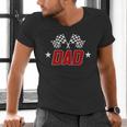 Racing Birthday Boy Race Car Dad Family Matching Men's V-Neck T-Shirt
