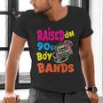 Raised On 90s Boy Bands Nostalgia Love Women Men Men's V-Neck T-Shirt