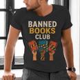 Read Banned Books Club Freely Anti-Censorship Librarian Men's V-Neck T-Shirt