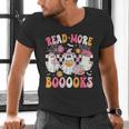 Read More Books Ghosts Reading Book Teacher Halloween Men's V-Neck T-Shirt Read More Books Ghosts Reading Book Teacher Halloween Men's V-Neck T-Shirt