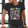 Reading Is Self-Care Book Lover Teacher Student Men Women Men's V-Neck T-Shirt Reading Is Self-Care Book Lover Teacher Student Men Women Men's V-Neck T-Shirt