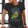 Red-Lored Amazon Parrot Aaaa Cute Pet Bird Mom Dad Men's V-Neck T-Shirt
