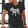 Rescue Is My Favorite BreedShirt Pitbull Mam Dad Shirt Men's V-Neck T-Shirt