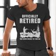 Retirement 2025 Retire Deer Hunting Retired For Dad Men's V-Neck T-Shirt Retirement 2025 Retire Deer Hunting Retired For Dad Men's V-Neck T-Shirt