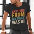 Retro AI Nostalgia Quote Distressed Vintage Men's V-Neck T-Shirt