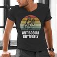 Retro Antisocial Butterfly Shirt For Introverts Men's V-Neck T-Shirt Retro Antisocial Butterfly Shirt For Introverts Men's V-Neck T-Shirt