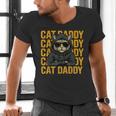Retro Cat Daddy Style Animal For Men Women Kid Boy Girl Men's V-Neck T-Shirt