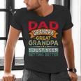Retro Dad Grandpa Great Grandpa I Just Keep Getting Better Men's V-Neck T-Shirt