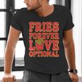 Retro Fast Food Nostalgia Vintage Diner Fries Shakes Burgers Men's V-Neck T-Shirt