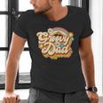 Retro Groovy Dad Family Birthday 60s 70s Hippie Costume Men's V-Neck T-Shirt