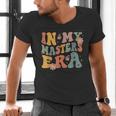Retro Groovy In My Master's Degree Era Graduation Master Men's V-Neck T-Shirt