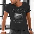 Retro Pager 90s Nostalgia Men's V-Neck T-Shirt