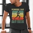 Retro Running Dad Runner Marathon Athlete Humor Outfit Men's V-Neck T-Shirt