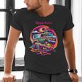 Retro Graphic Print With a Touch Of Nostalgia Men's V-Neck T-Shirt