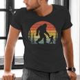 Retro Vintage Bigfoot Dad Fathers Day Father Son Matching Men's V-Neck T-Shirt