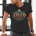 Retro Vintage Style 2026 Nostalgia Sunset Family Reunion Men's V-Neck T-Shirt